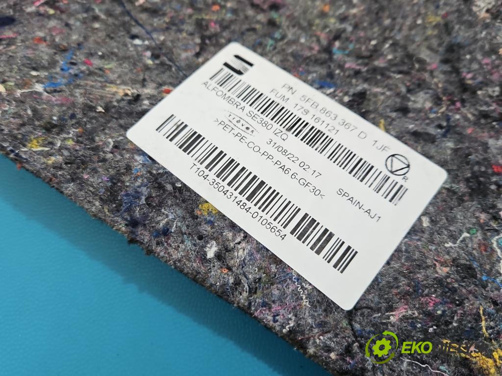 Cupra Formentor 20- 1.5 TSI 150 hp automatic 110 kW 1498 cm3 5- koberec do auta 5FB863367D