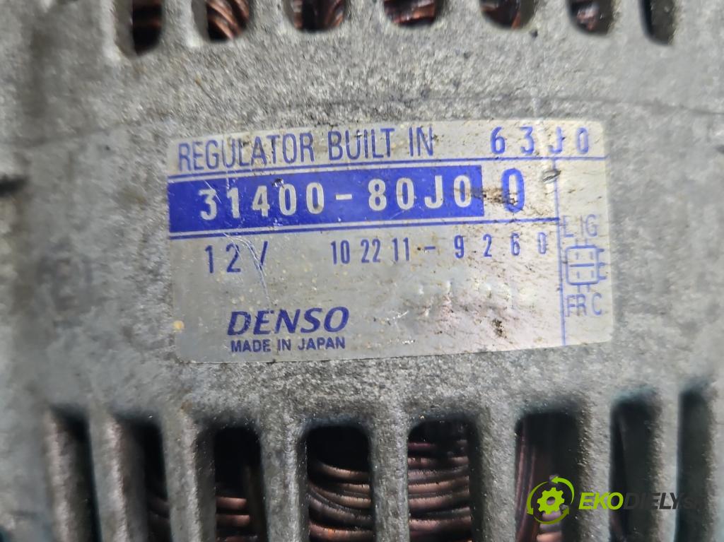 Suzuki SX4 I 2006-2014 1.6 16v 120 HP manual 88 kW 1586 cm3 5- Alternator 31400-80J0 (Alternátor)