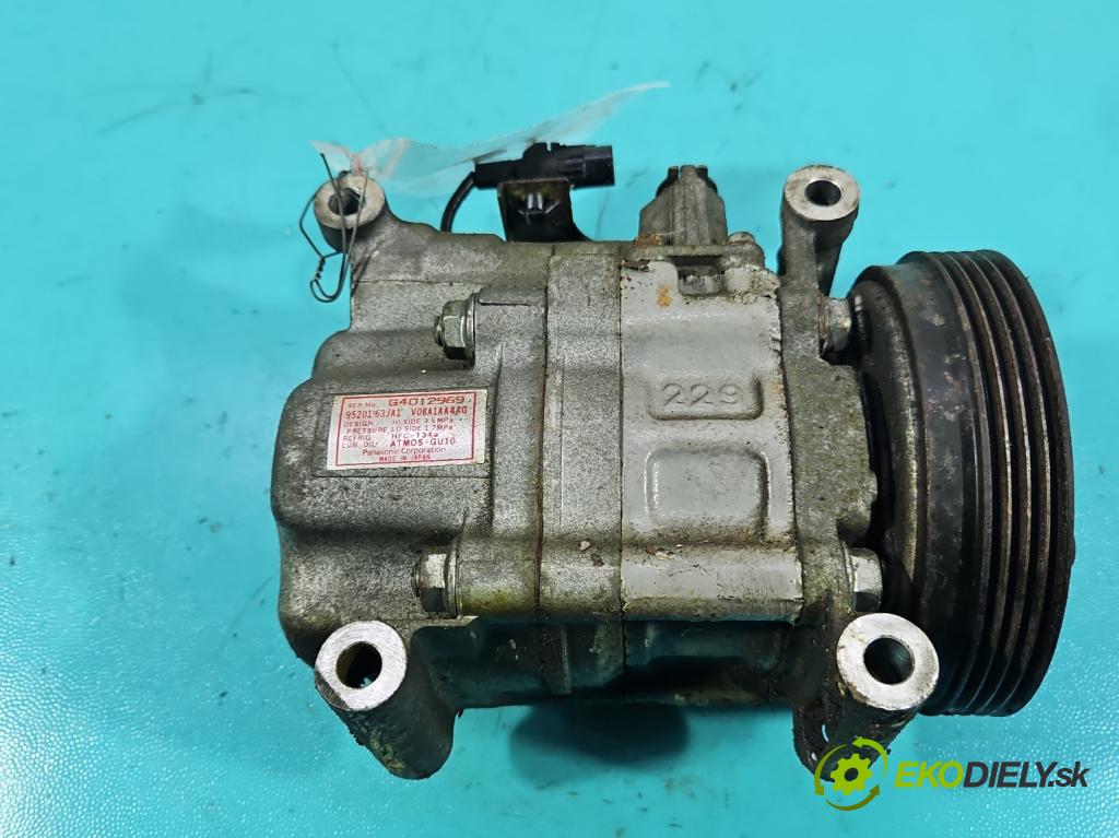 Suzuki SX4 I 2006-2014 1.6 16v 120 HP manual 88 kW 1586 cm3 5- Kompresor: klimatizácie 95201-63JA1 (Kompresor klimatizácie)