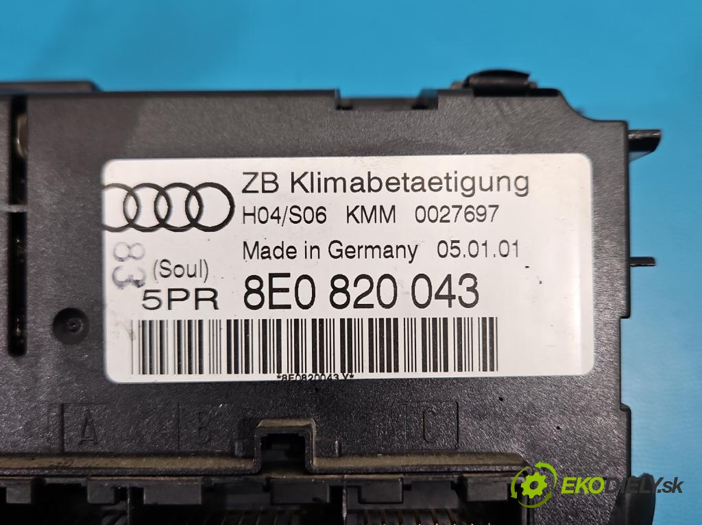 Audi A4 B6 2000-2004 1.9 tdi 131 HP manual 96 kW 1896 cm3 4- panel kúrenia 8E0820043