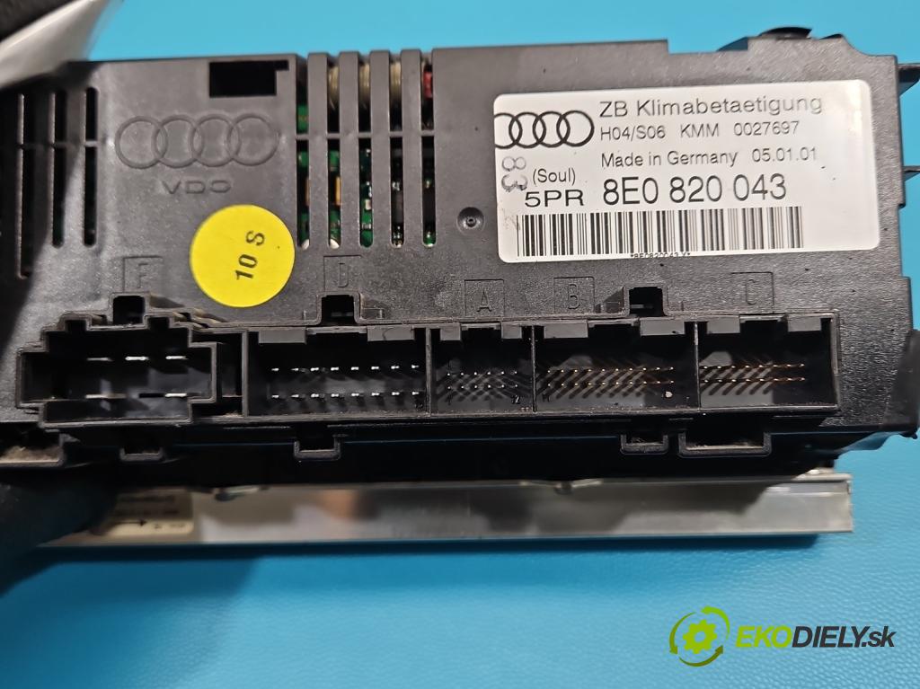 Audi A4 B6 2000-2004 1.9 tdi 131 HP manual 96 kW 1896 cm3 4- panel kúrenia 8E0820043