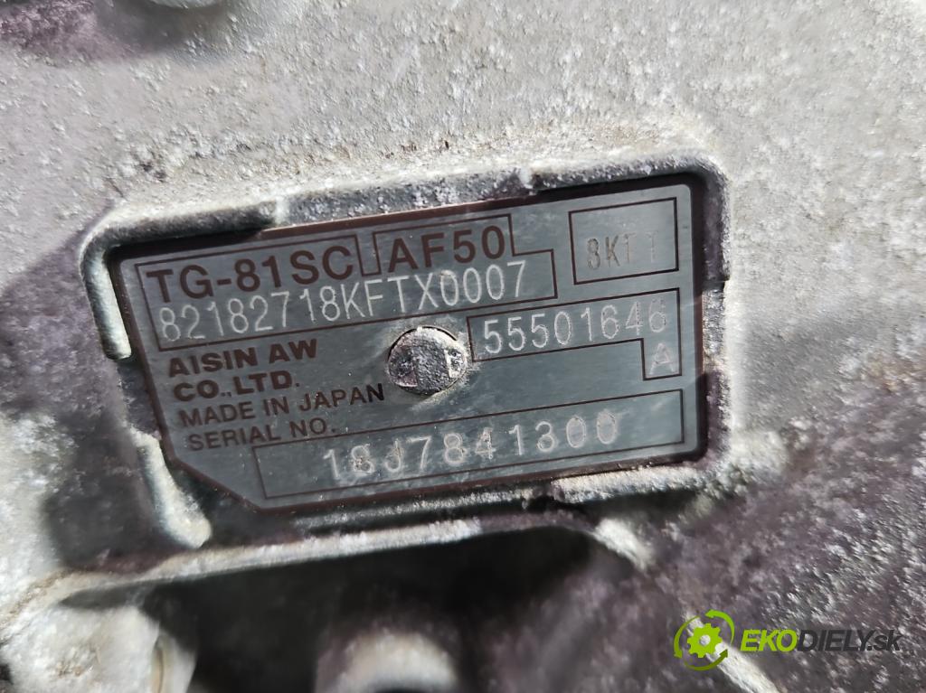 Opel Insignia B 2017-2022 2.0 cdti 209KM automatic 154 kW 1956 cm3 5- převodovka stupňová automat AF50