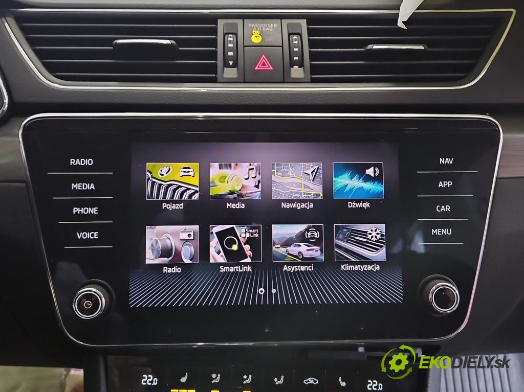 Skoda Superb III 2015-2024 2.0 tdi 150 HP automatic 110 kW 1968 cm3 5- Radio originál 3V0919605D