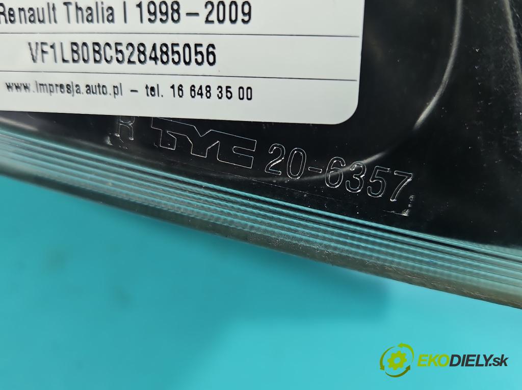 Renault Thalia I 1998-2009 1.4 8V 75 HP manual 55 kW 1390 cm3 4- Reflektor: pravý  (Svetlo predné pravé)