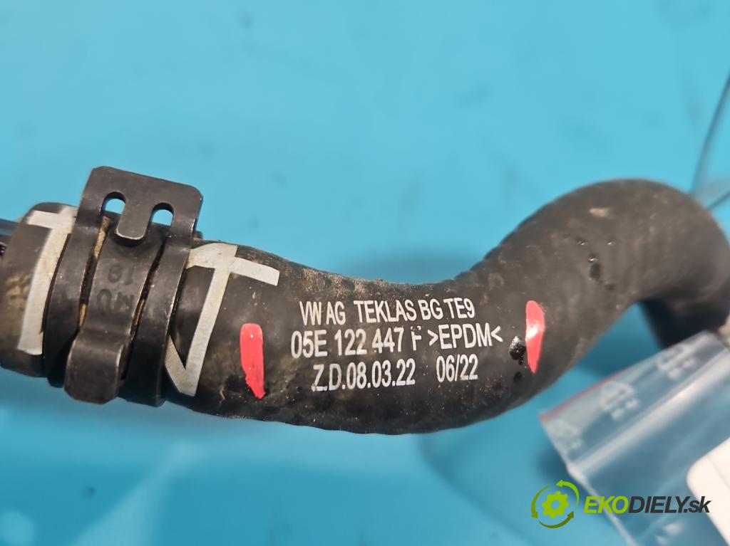 Cupra Formentor 20- 1.5 TSI 150 HP automatic 110 kW 1498 cm3 5- rúrka systému chladenia 05E122447F