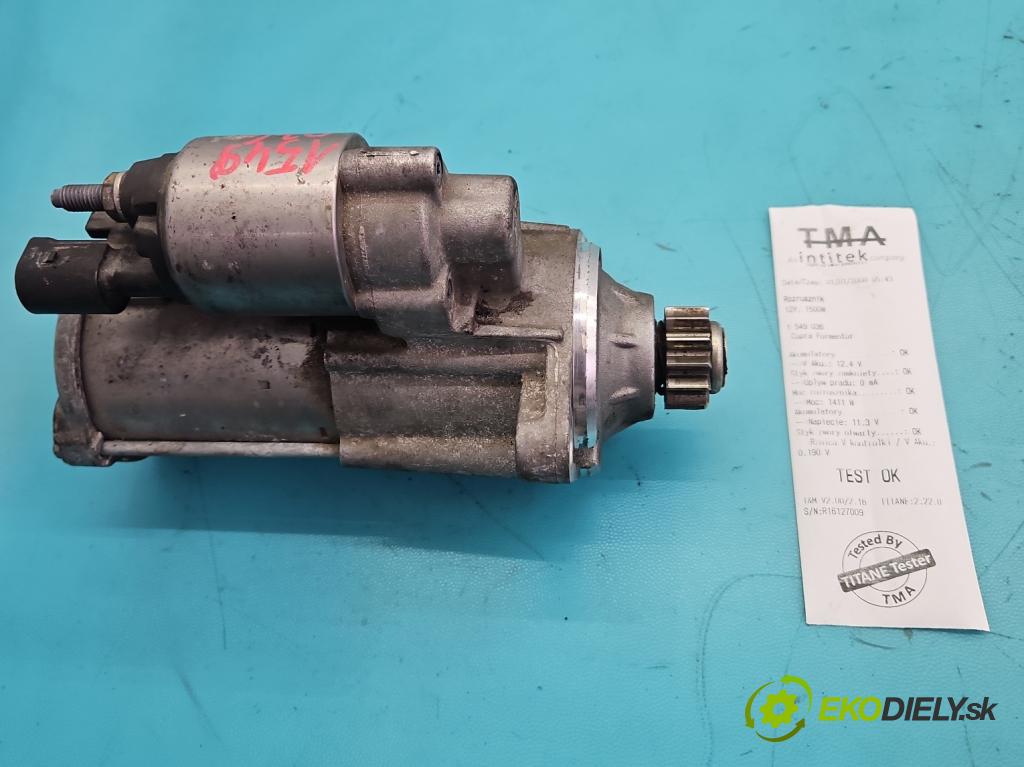 Cupra Formentor 20- 1.5 TSI 150 HP automatic 110 kW 1498 cm3 5- štartér 02E911022H (Štartér)