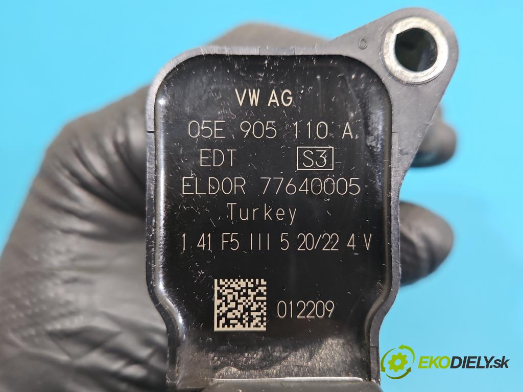 Cupra Formentor 20- 1.5 TSI 150 hp automatic 110 kW 1498 cm3 5- cívka zapalovací 05E905110A (Zážehová cívka)