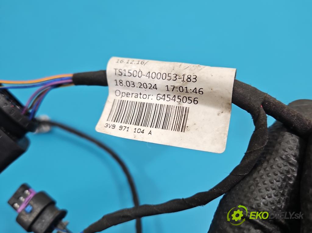 Skoda Superb III 2015-2024 2.0 tdi 150 hp automatic 110 kW 1968 cm3 5- Balíček: nárazníku zadní 3V9971104A