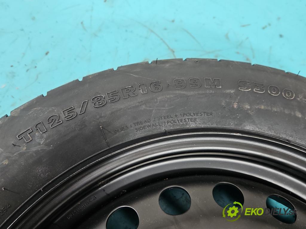 Volvo S40 II 2004-2012 1.8 16V 125 HP manual 92 kW 1798 cm3 4- koleso rezervne 16"