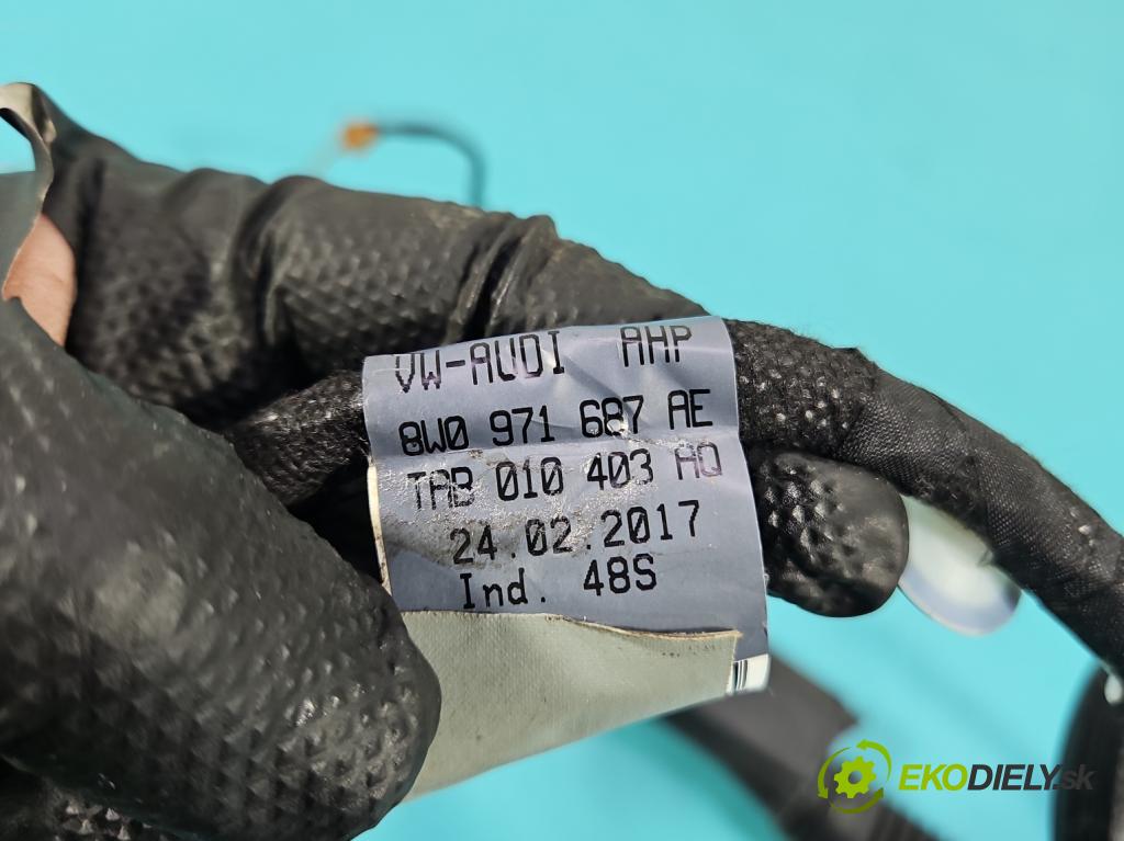 Audi A4 B9 2015-2024 2.0 TFSI 252KM automatic 185 kW 1984 cm3 4- Zväzok: dvere zadné vľavo: 8W0971687AE