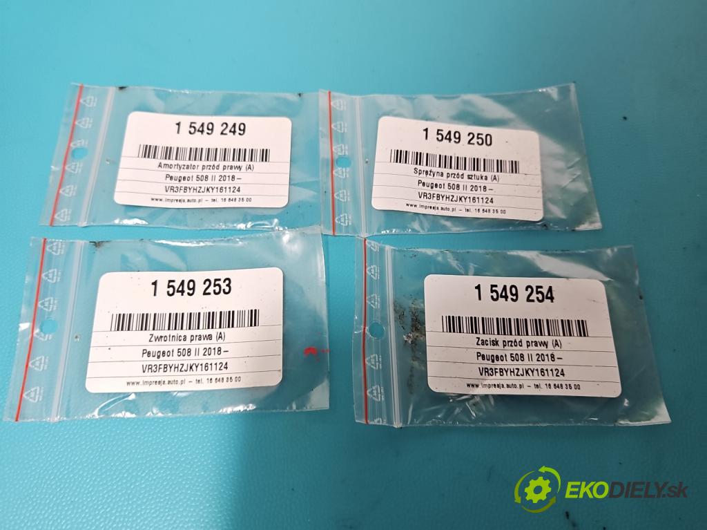 Peugeot 508 II 2018- 1.5 hdi 131 HP manual 96 kW 1499 cm3 5- brzdič predné pravý  (Kľučka dverí ostatné)