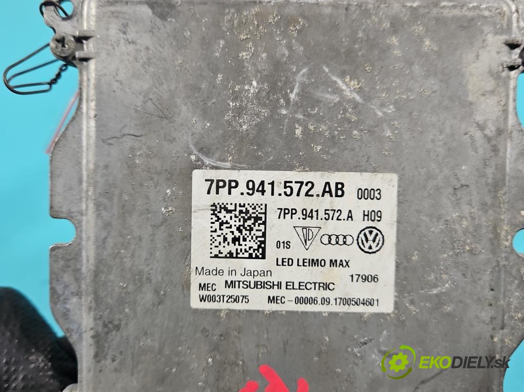 Audi A4 B9 2015-2024 2.0 TFSI 252KM automatic 185 kW 1984 cm3 4- měnič xenon 7PP941572AB (Řídící jednotka xenonu)