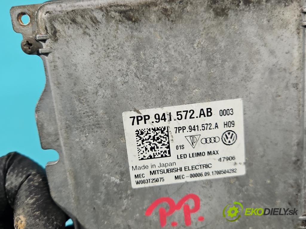 Audi A4 B9 2015-2024 2.0 TFSI 252KM automatic 185 kW 1984 cm3 4- měnič xenon 7PP941572AB (Řídící jednotka xenonu)