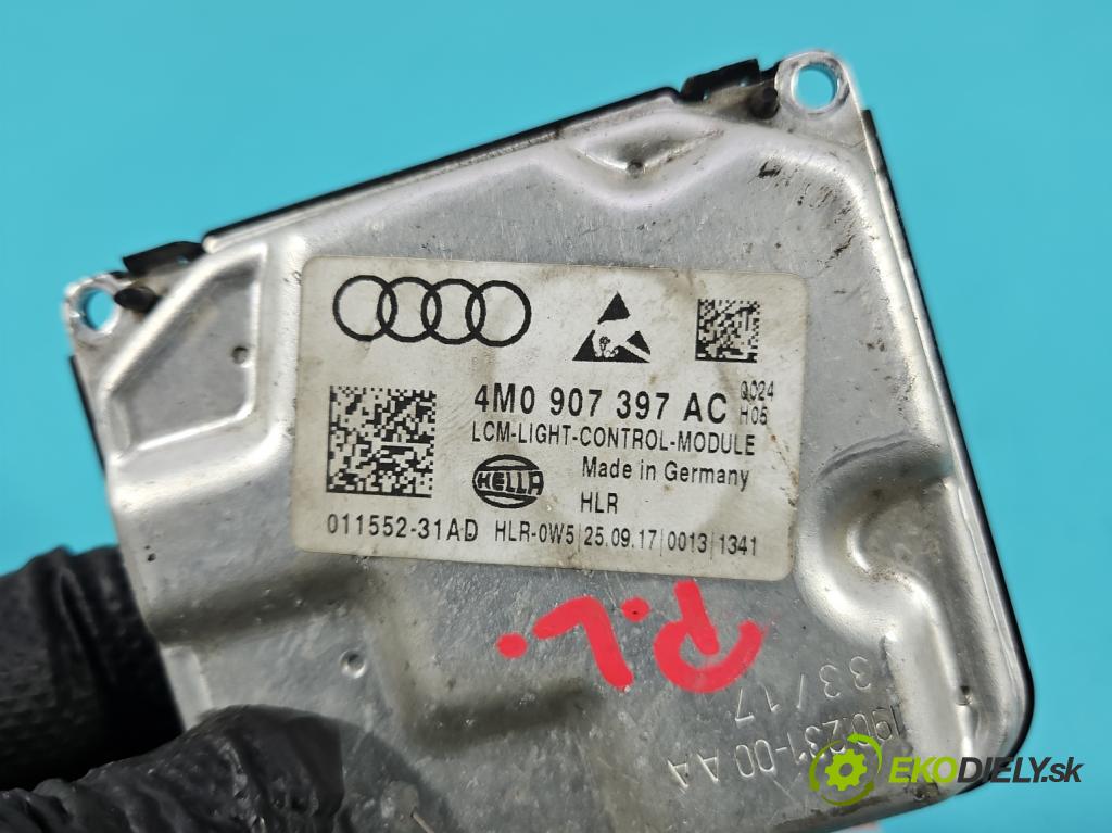 Audi A4 B9 2015-2024 2.0 TFSI 252KM automatic 185 kW 1984 cm3 4- modul lampy: 4M0907397AC