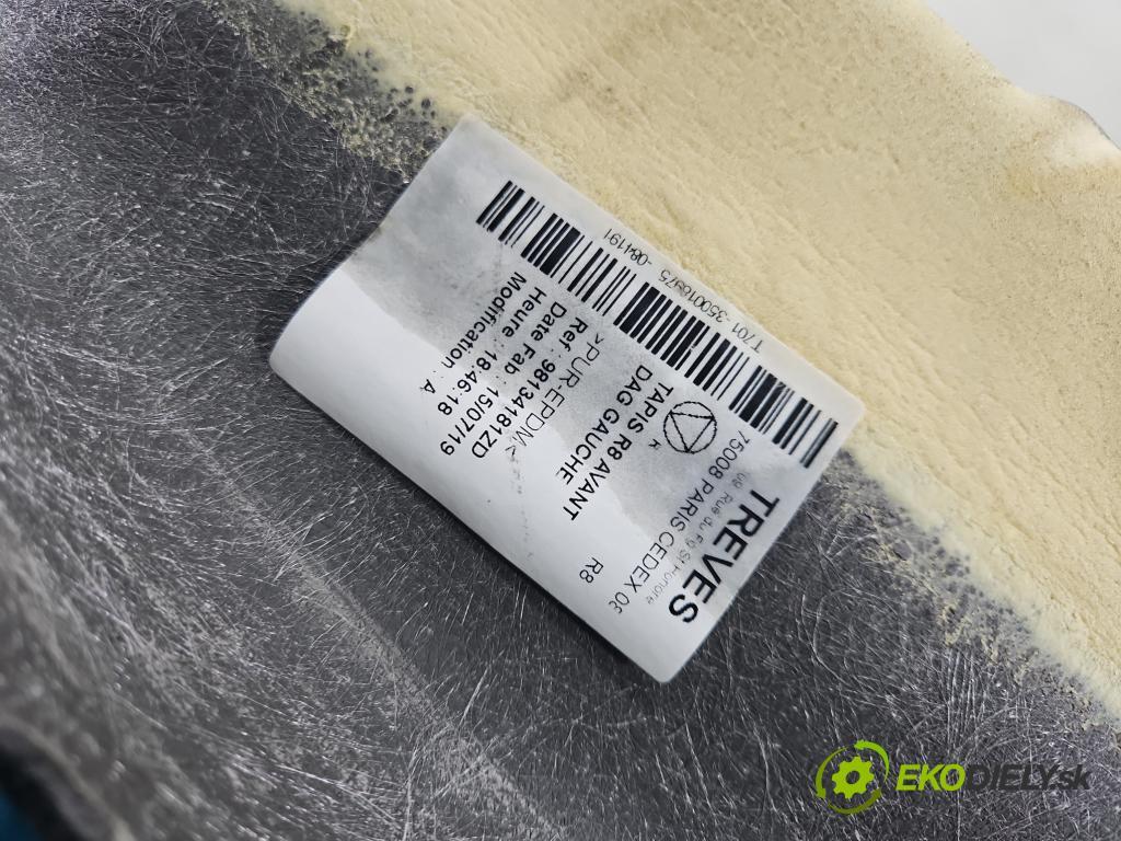 Peugeot 508 II 2018- 1.5 hdi 131 HP manual 96 kW 1499 cm3 5- koberec do auta ostatné 98134181ZD