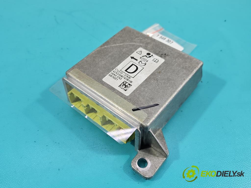 Mazda 6 II GH 2007-2012 2.0 16V 147 HP manual 108 kW 1998 cm3 5- riadiaca jednotka vankúše: GS1D-57K30