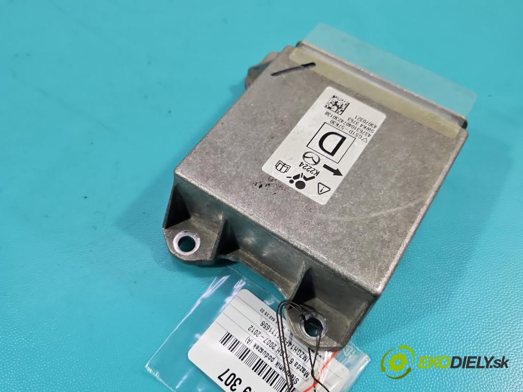 Mazda 6 II GH 2007-2012 2.0 16V 147 HP manual 108 kW 1998 cm3 5- riadiaca jednotka vankúše: GS1D-57K30