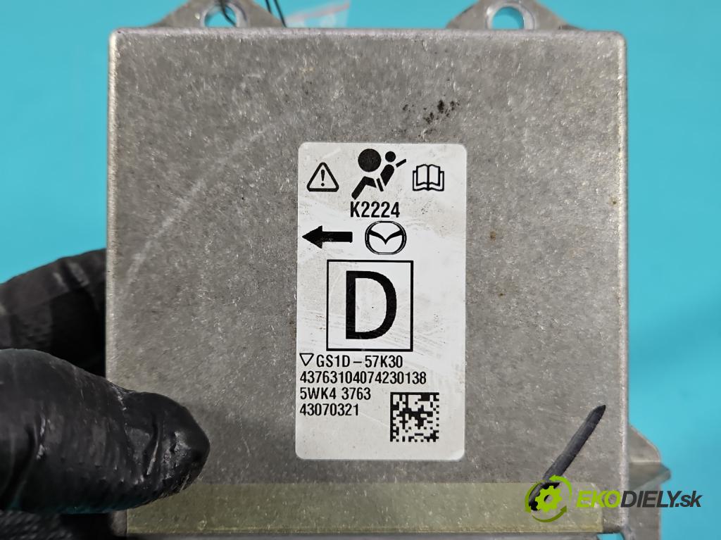 Mazda 6 II GH 2007-2012 2.0 16V 147 HP manual 108 kW 1998 cm3 5- riadiaca jednotka vankúše: GS1D-57K30