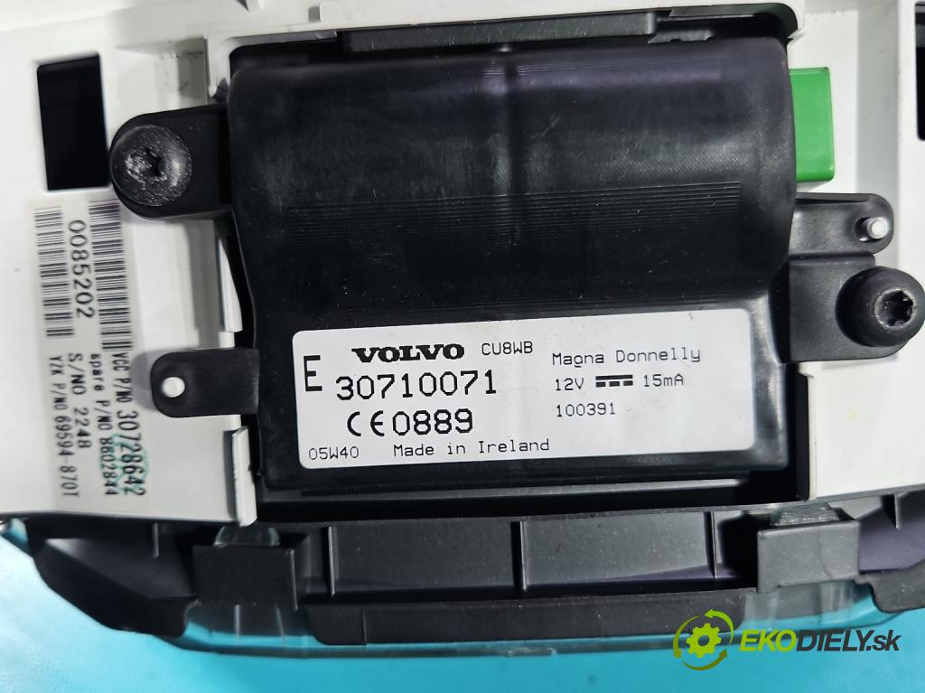 Volvo S40 II 2004-2012 1.8 16V 125 HP manual 92 kW 1798 cm3 4- prístrojovka/ budíky 30710071 (Prístrojová doska)