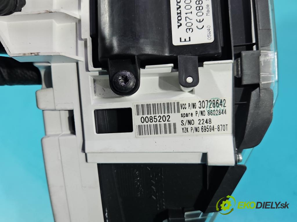 Volvo S40 II 2004-2012 1.8 16V 125 HP manual 92 kW 1798 cm3 4- prístrojovka/ budíky 30710071 (Prístrojová doska)