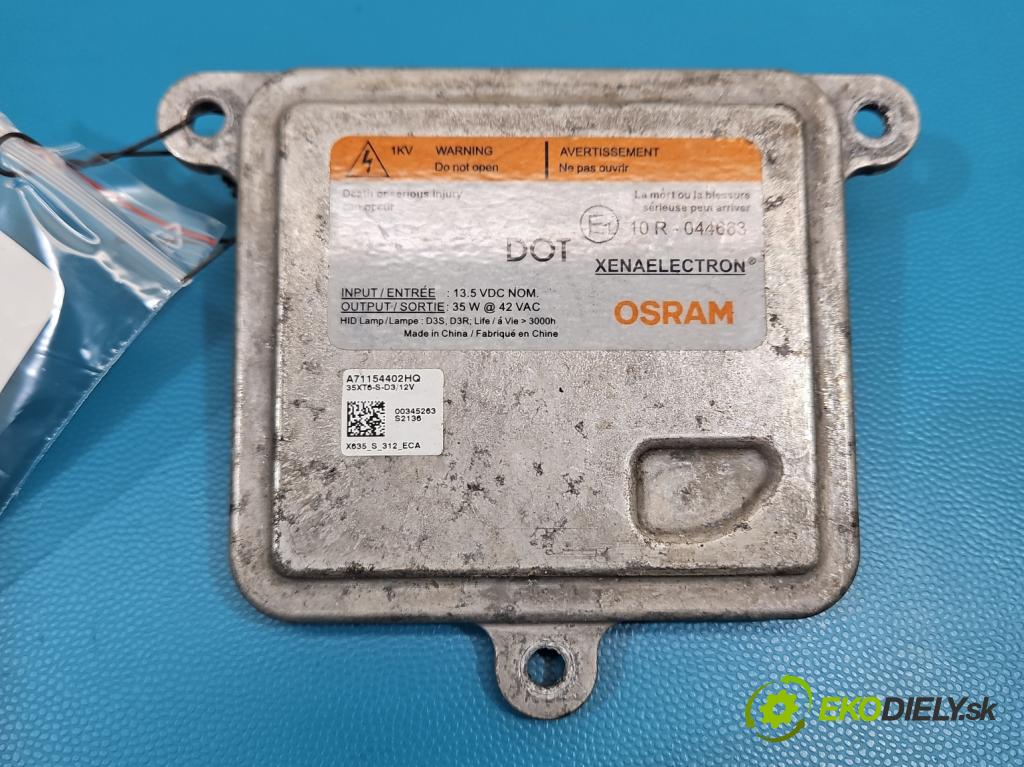 Hyundai Ix35 2.0 CRDI 136hp manual 100 kW 1995 cm3 5- měnič xenon A71154402HQ (Řídící jednotka xenonu)