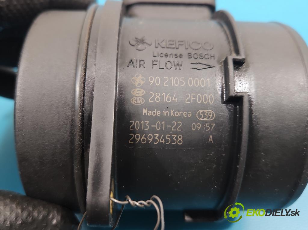 Hyundai Ix35 2.0 CRDI 136 HP manual 100 kW 1995 cm3 5- průtokoměr: 9021050001 (Váha vzduchu)