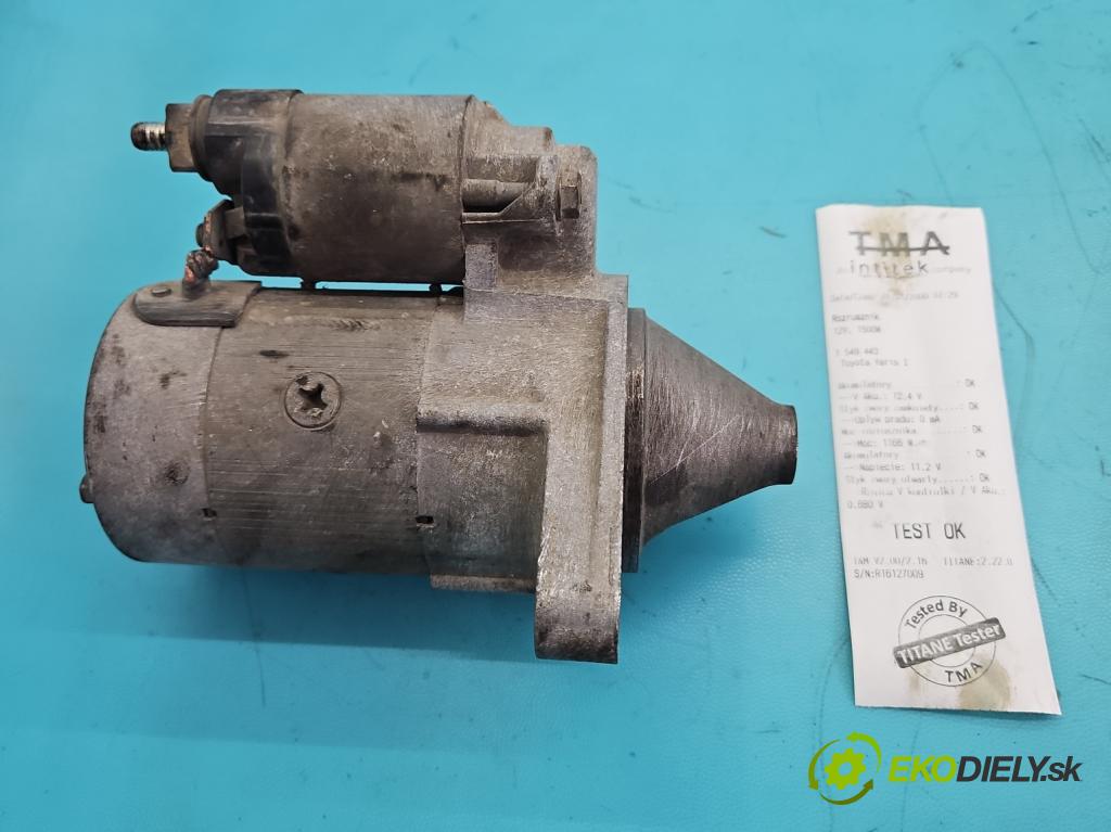 Toyota Yaris I 1999-2005 1.0 vvti 65 HP manual 48 kW 998 cm3 3- štartér 28100-0J010 (Štartér)