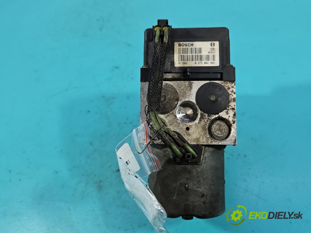 Opel Zafira A 1999-2005 1.8 16V 116 HP manual 85 kW 1796 cm3 5- čerpadlo abs 0273004363 (Pumpa ABS)