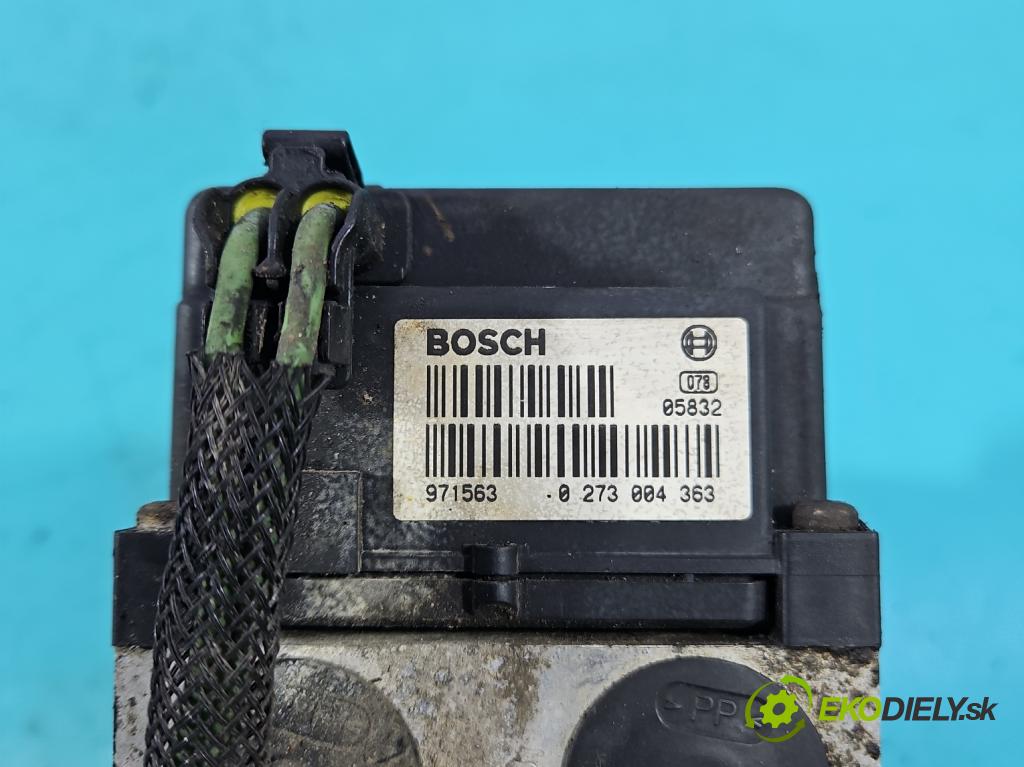 Opel Zafira A 1999-2005 1.8 16V 116 HP manual 85 kW 1796 cm3 5- čerpadlo abs 0273004363 (Pumpa ABS)