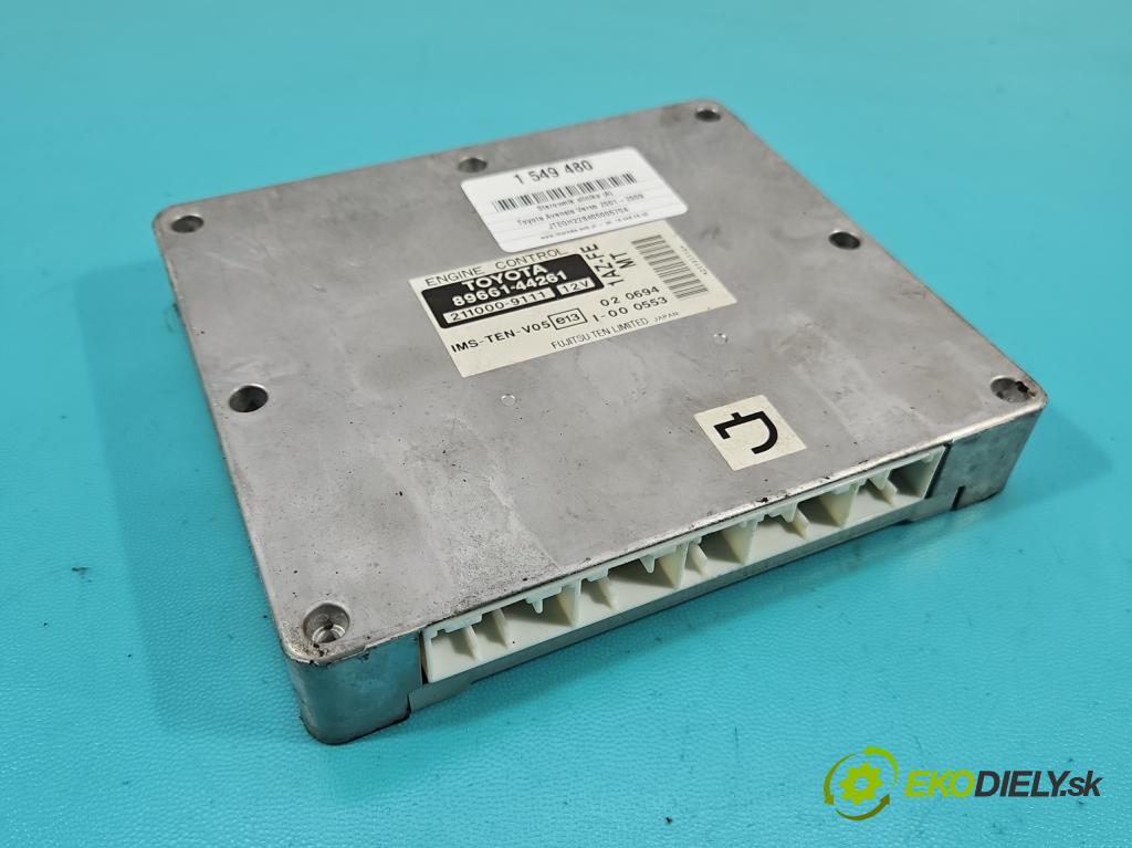 Toyota Avensis Verso 2001-2009 2.0 vvti 150 HP manual 110 kW 1998 cm3 5- riadiaca jednotka motora 89661-44261