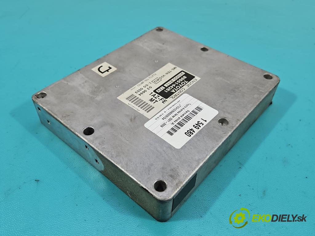 Toyota Avensis Verso 2001-2009 2.0 vvti 150 HP manual 110 kW 1998 cm3 5- riadiaca jednotka motora 89661-44261