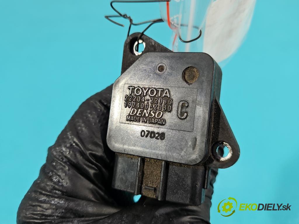 Toyota Avensis Verso 2001-2009 2.0 vvti 150 hp manual 110 kW 1998 cm3 5- váha vzduchu 22204-22010 (Snímač hmotnosti vzduchu)
