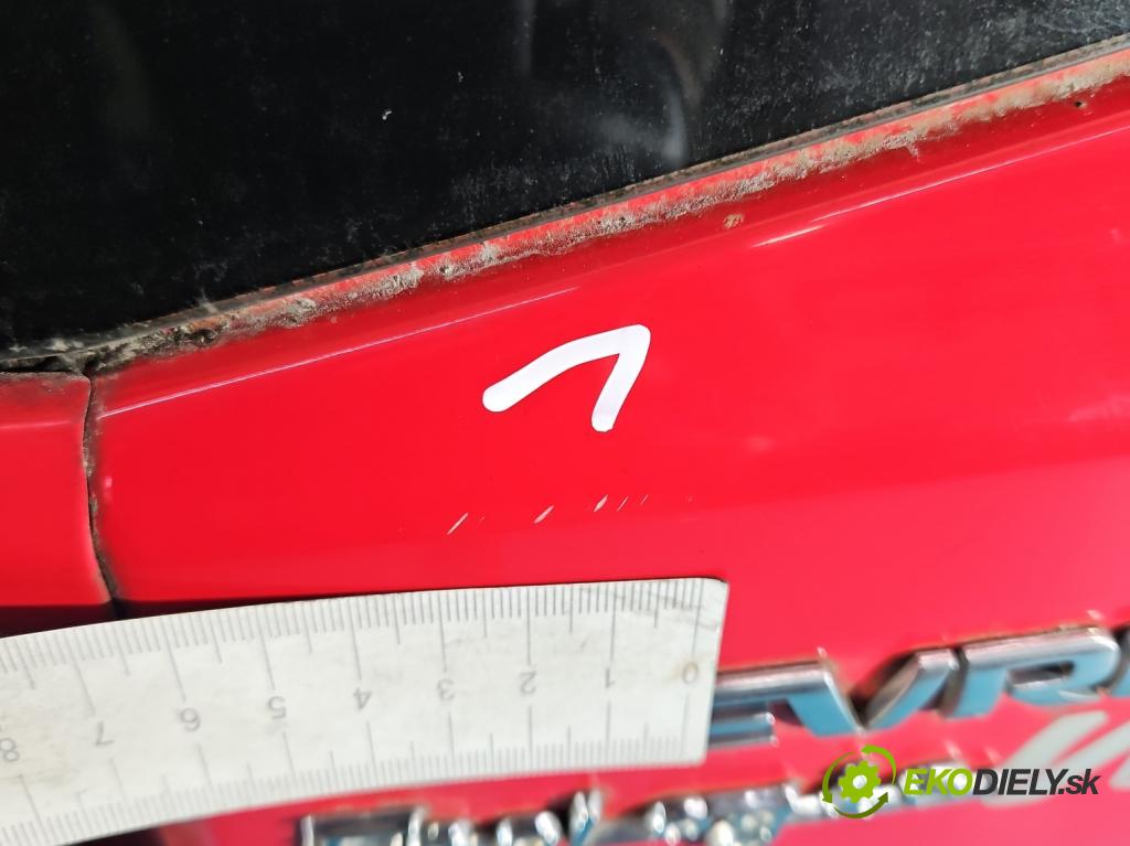 Chevrolet Aveo T250 2006-2011 1.2 16V 84KM manual 62 kW 1206 cm3 3- zadní kufrové dveře  (Zadní kapota (kufr))