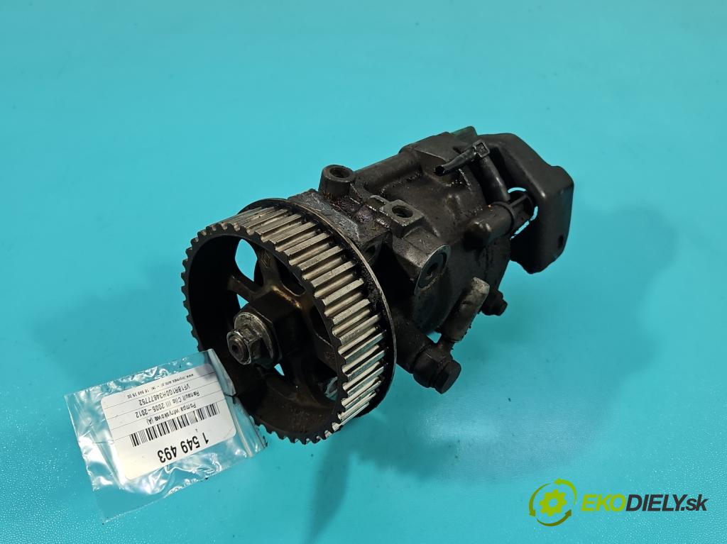 Renault Clio III 2005-2012 1.5 dci 68 HP manual 50 kW 1461 cm3 5- čerpadlo vstrekovacia  (Vstrekovacie čerpadlo)
