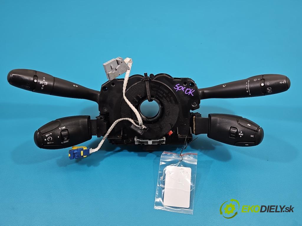 Peugeot 308 I 2007-2013 1.6 hdi 90 HP manual 66 kW 1560 cm3 5- prepínač komplex: 96659953XT (Prepínacie páčky pod volantom)