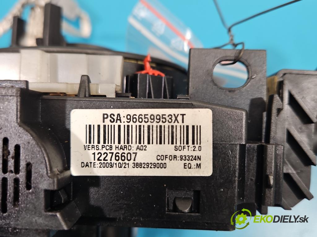 Peugeot 308 I 2007-2013 1.6 hdi 90 HP manual 66 kW 1560 cm3 5- prepínač komplex: 96659953XT (Prepínacie páčky pod volantom)
