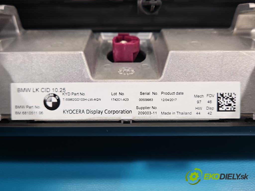 Bmw 5 G30 2017-2024 2.0d 190 HP automatic 140 kW 1995 cm3 4- Zobrazit: 681051106 (Prístrojová doska)