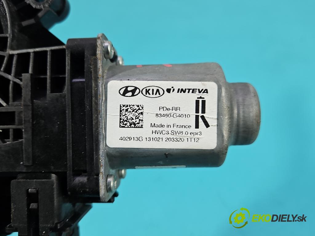 Hyundai I30 III 2016- 2.0 16V 280KM: automatic 206 kW 1998 cm3 5- mechanizmus okna zadné pravý 430106F0