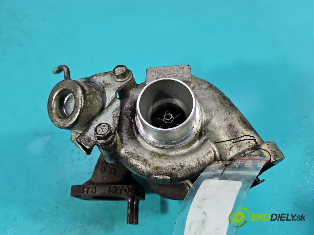 Peugeot 308 I 2007-2013 1.6 hdi 90 HP manual 66 kW 1560 cm3 5- turbodúchadlo, turbo 49173-07507 (Turbodúchadlo (kompletné))