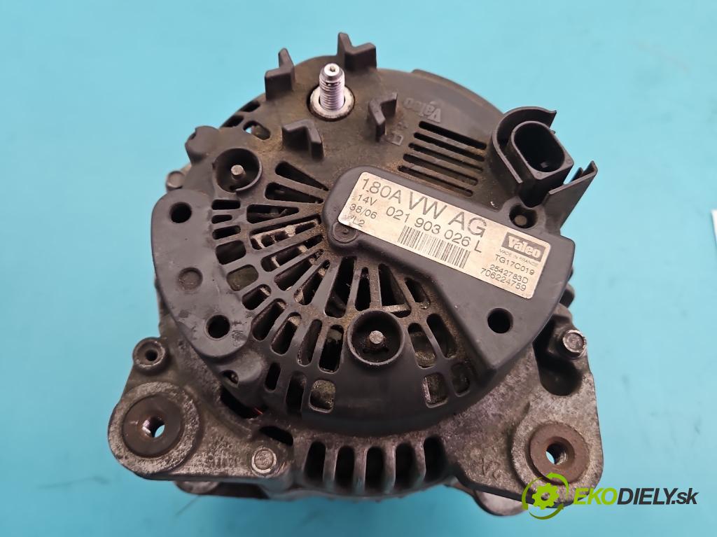 Vw Passat B6 2005-2010 1.9 tdi 105 HP manual 77 kW 1896 cm3 5- Alternator 021903026L (Alternátor)
