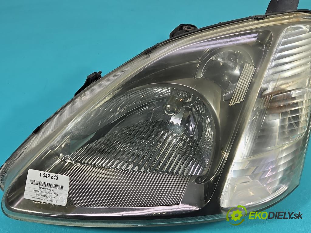 Honda Civic VII 2000-2006 1.6 16V 110 HP manual 81 kW 1590 cm3 3- Reflektor: ľavý 0301193311 (Kľučka dverí ostatné)