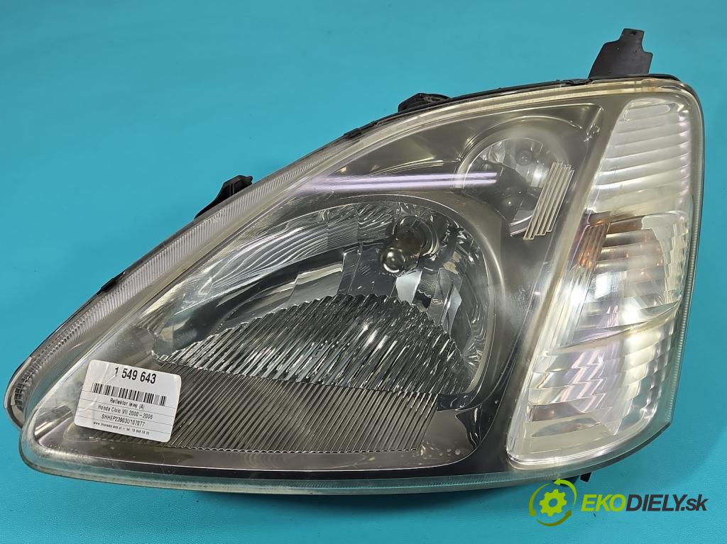 Honda Civic VII 2000-2006 1.6 16V 110 HP manual 81 kW 1590 cm3 3- Reflektor: ľavý 0301193311 (Kľučka dverí ostatné)