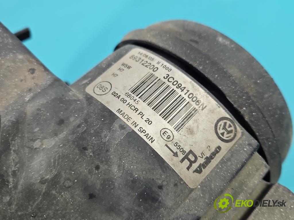 Vw Passat B6 2005-2010 1.9 tdi 105 HP manual 77 kW 1896 cm3 5- Reflektor: pravý 3C0941006N (Svetlo predné pravé)