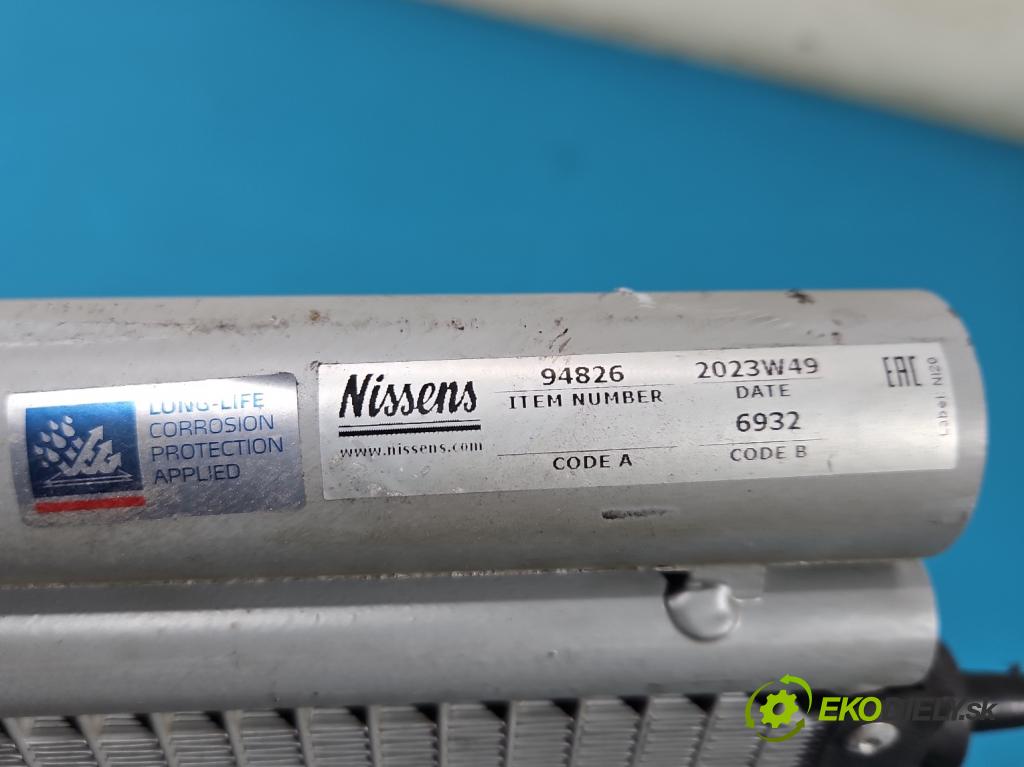 Peugeot 308 I 2007-2013 1.6 hdi 90 HP manual 66 kW 1560 cm3 5- chladič klimatizácie  (Chladič klimatizácie)