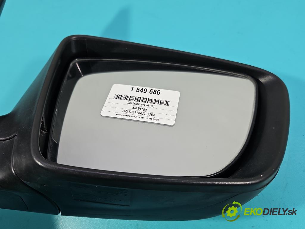 Kia Venga 1.4 16V 90 hp manual 66.2 kW 1396 cm3 5- zpětné zrcátko pravé  (Klika dveří ostatní)