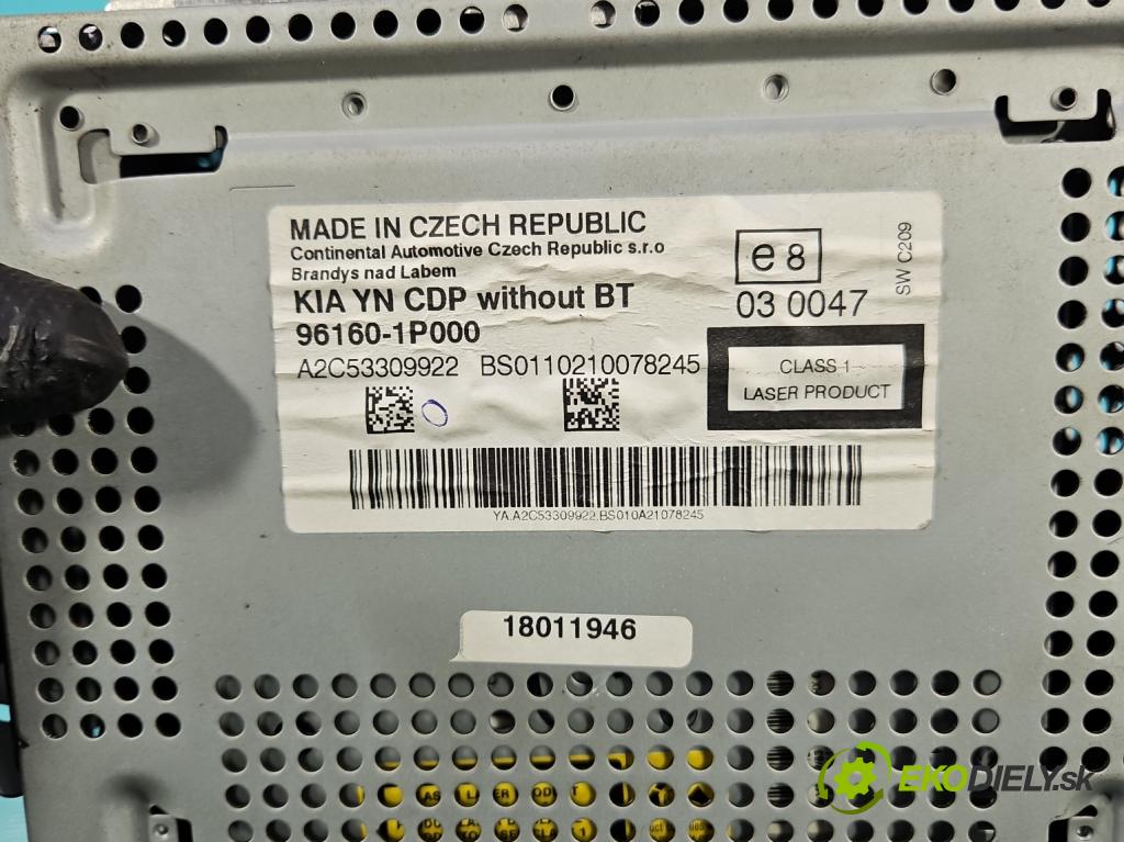 Kia Venga 1.4 16V 90 HP manual 66.2 kW 1396 cm3 5- Radio originál 96160-1P000