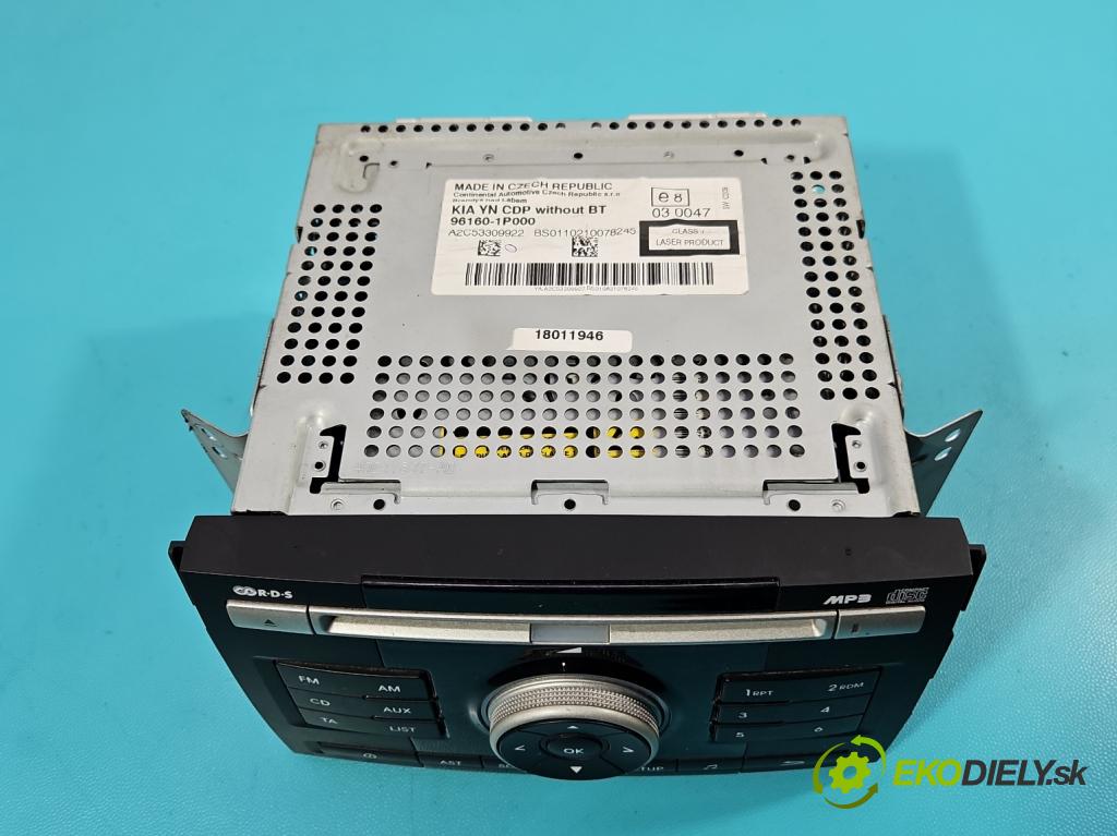 Kia Venga 1.4 16V 90 HP manual 66.2 kW 1396 cm3 5- Radio originál 96160-1P000