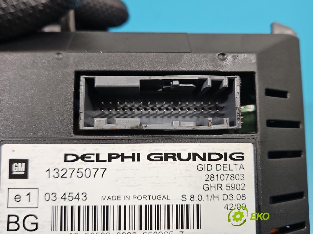 Opel Zafira B 2005-2014 1.7 cdti 125 hp manual 92 kW 1686 cm3 5- displej 13275077 (Přístrojová deska)