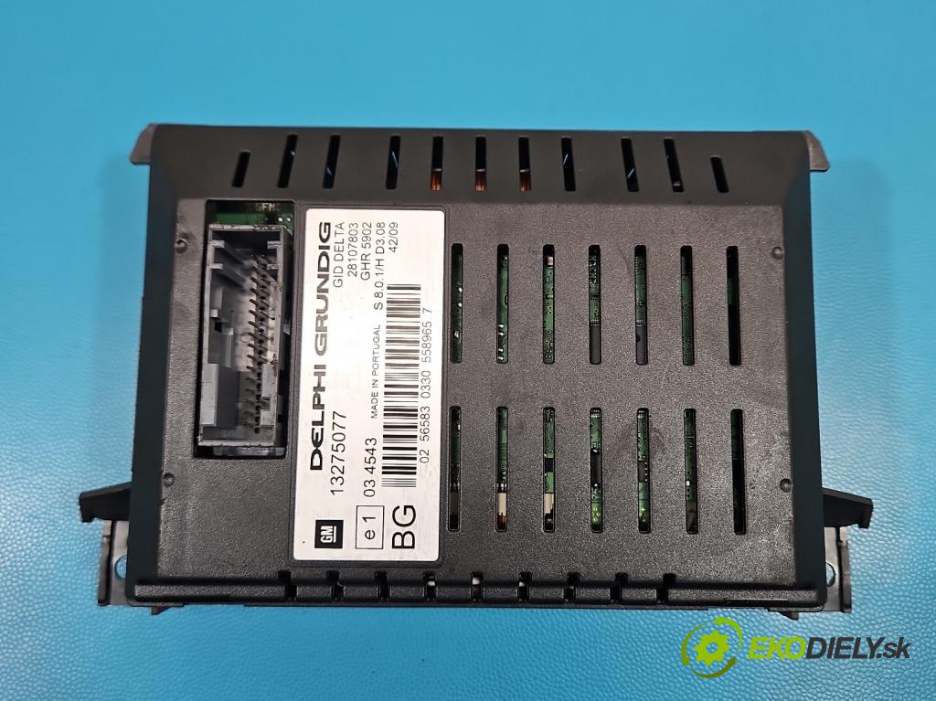 Opel Zafira B 2005-2014 1.7 cdti 125 hp manual 92 kW 1686 cm3 5- displej 13275077 (Přístrojová deska)