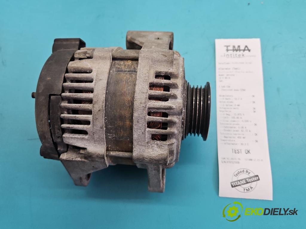 Chevrolet Aveo T250 2006-2011 1.2 16V 84KM manual 62 kW 1206 cm3 3- Alternator 96936136 (Alternátor)